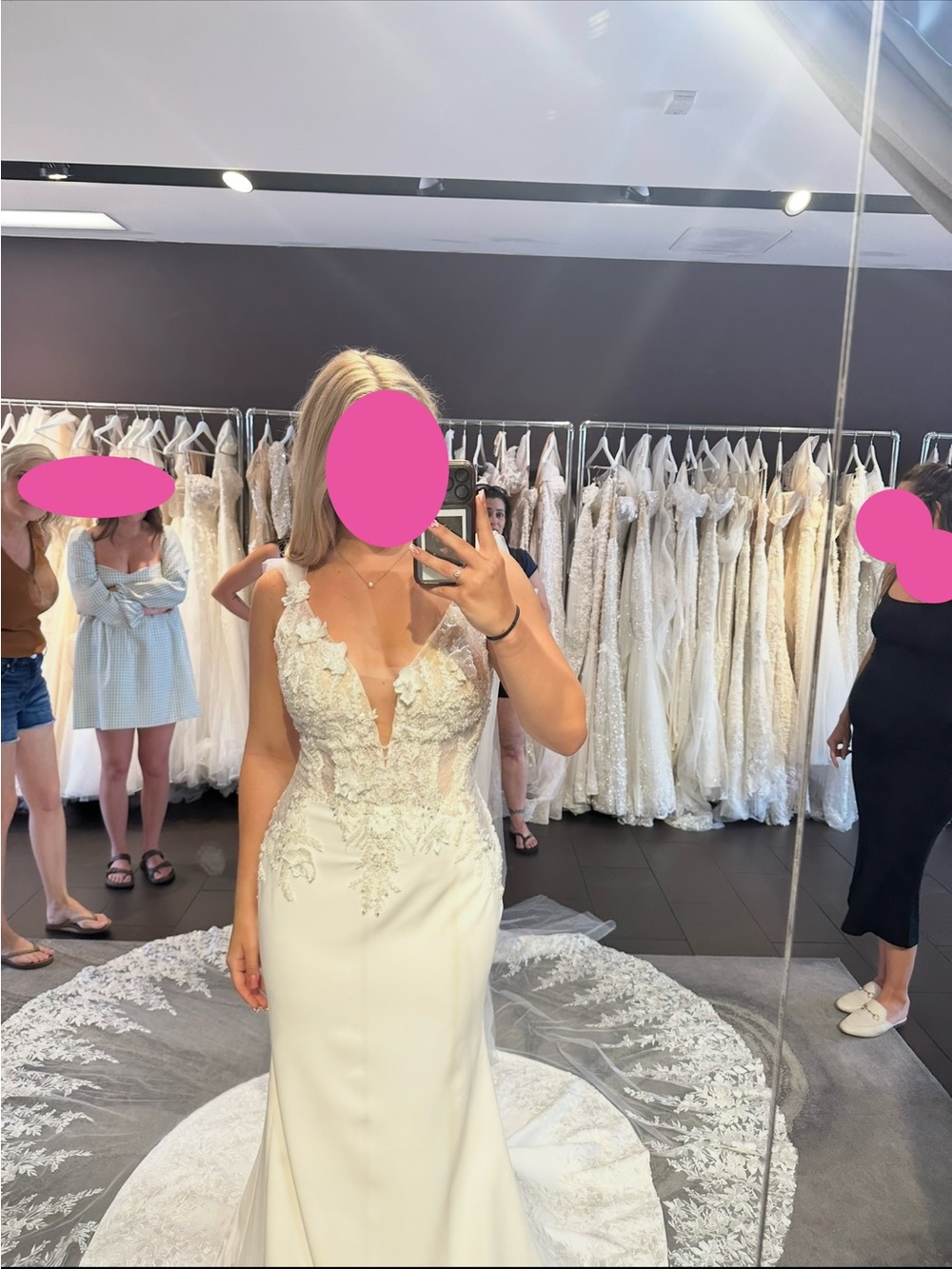 MillaNova Ivory Lace Appliqué Mermaid Wedding Dress